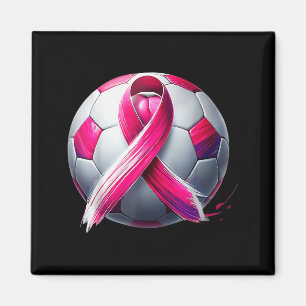 Breast Cancer Soccer Ball Nk Ribbon Kick For A  Magnet
