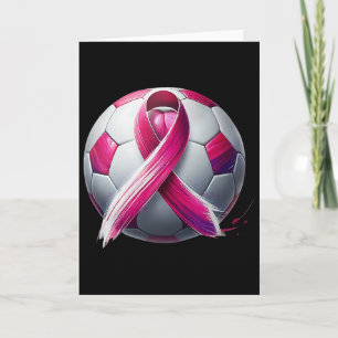 Breast Cancer Soccer Byll Pink Ribbon Kick For A C Card