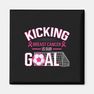 Breast Cancer Soccer Ll Goal Pink Ribbon Mammogram Magnet