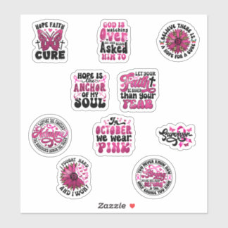 Breast Cancer Stickers Bundle