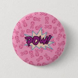 Breast Cancer Super Hero 6 Cm Round Badge