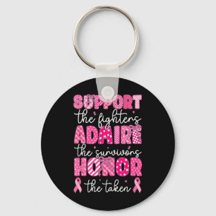 Breast Cancer Support Admire Honour Breast Cancer Key Ring