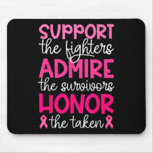 Breast Cancer Support Admire Honour Breast Cancer Mouse Pad