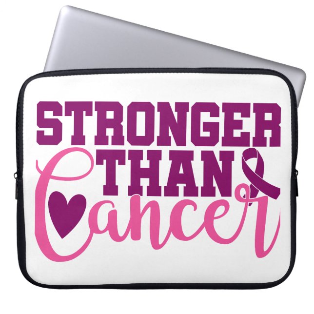 BREAST CANCER SUPPORT & AWARENESS LAPTOP SLEEVE (Front)