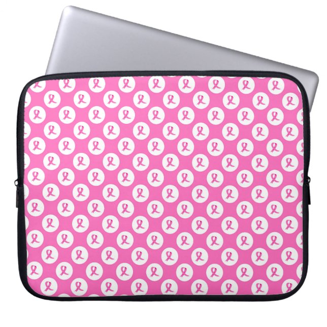 BREAST CANCER SUPPORT & AWARENESS LAPTOP SLEEVE (Front)