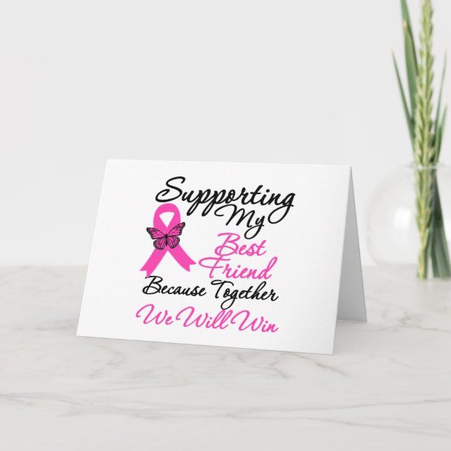 Breast Cancer Support (Best Friend) Card (Front)