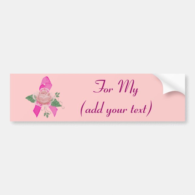 Breast Cancer Support Bumper Sticker (Front)