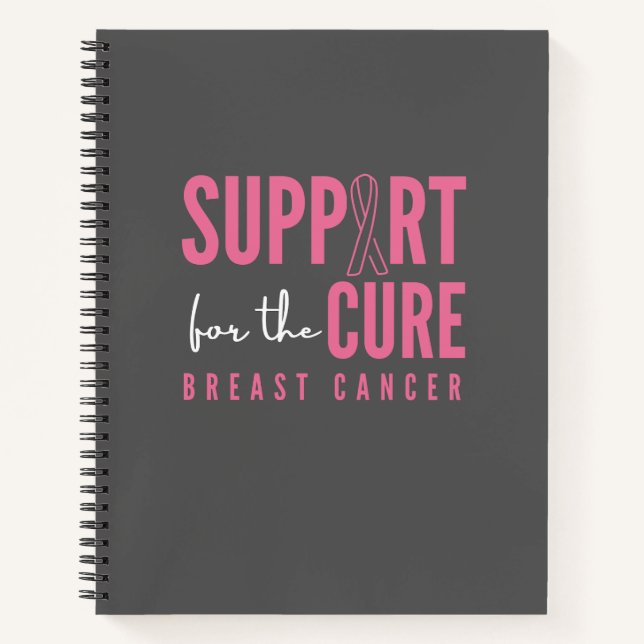breast cancer. support cure. Notebooks & Journals (Front)
