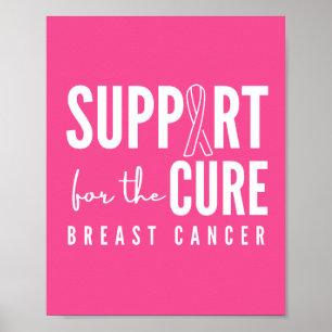 breast cancer support cure Poster Prints