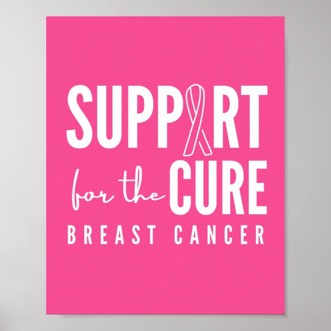 breast cancer support cure Poster Prints (Front)