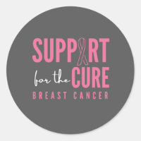 breast cancer. support. cure. Stickers & Labels