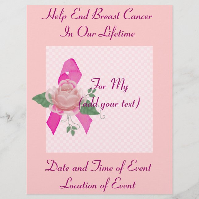 Breast Cancer Support Flyer (Front)