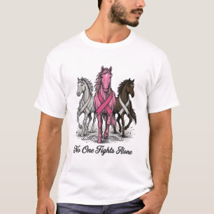 Breast Cancer Support Horse Vector Shirt Design_1