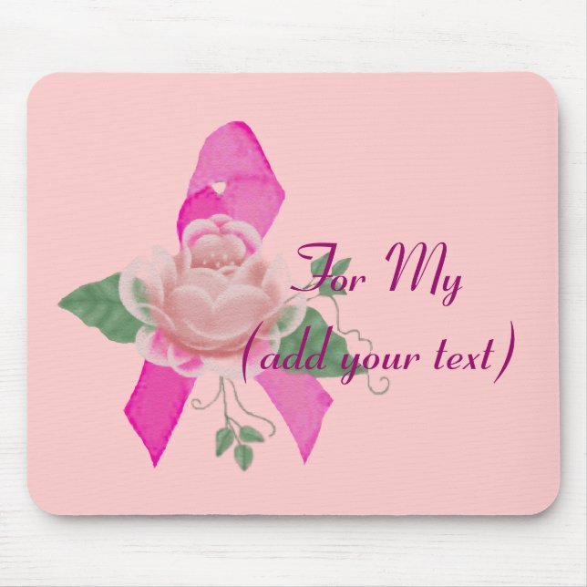 Breast Cancer Support Mouse Pad (Front)