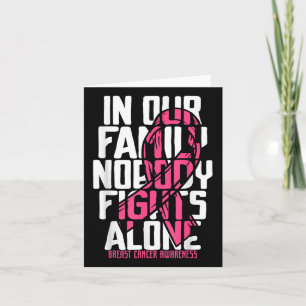 Breast Cancer Support Pink Breast Cancer Awareness Card