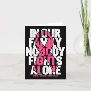 Breast Cancer Support Pink Family Breast Cancer Aw Card