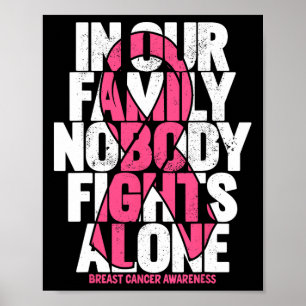 Breast Cancer Support Pink Family Breast Cancer Aw Poster