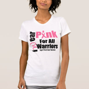 Breast Cancer Support Pink Ribbon All Warriors T-Shirt
