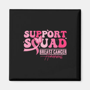 Breast Cancer Support Squad Butterfly Pink For Wom Magnet