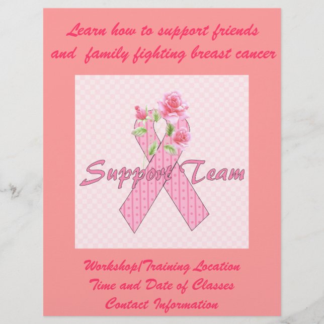 Breast Cancer Support Team Flyer (Front)
