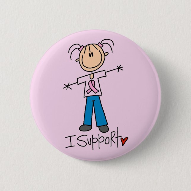 Breast Cancer Support Tshirts and Gifts 6 Cm Round Badge (Front)