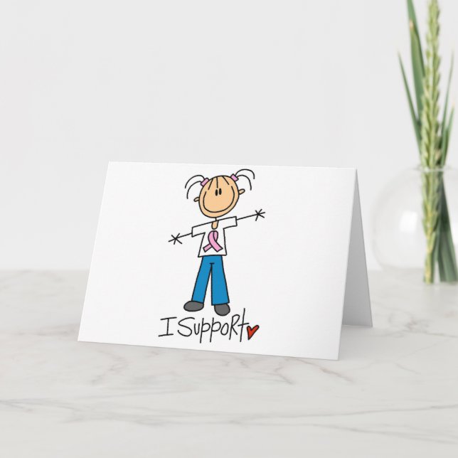 Breast Cancer Support Tshirts and Gifts Card (Front)