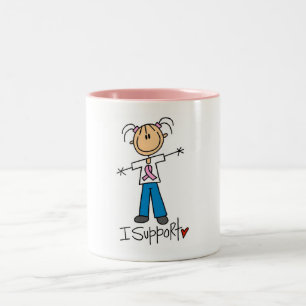 Breast Cancer Support Tshirts and Gifts Two-Tone Coffee Mug