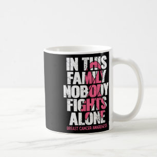 Breast Cancer Support Vintage Family Breast Cancer Coffee Mug
