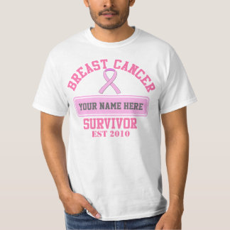 Breast Cancer Survivor ($14.95) PERSONALIZE IT! T-Shirt