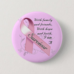 Breast Cancer Survivor 6 Cm Round Badge