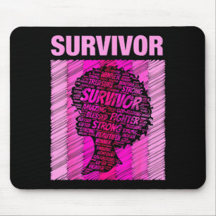 Breast Cancer Survivor African American Woman Nk A Mouse Pad