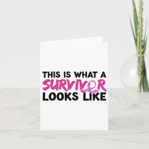 Breast Cancer Survivor Awareness Apparel Card