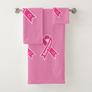 Breast Cancer Survivor  Bath Towel Set