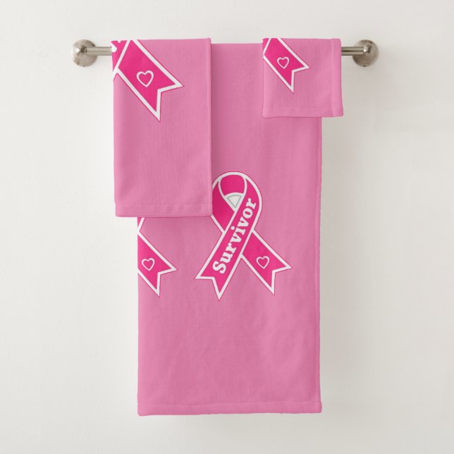 Breast Cancer Survivor  Bath Towel Set (Insitu)