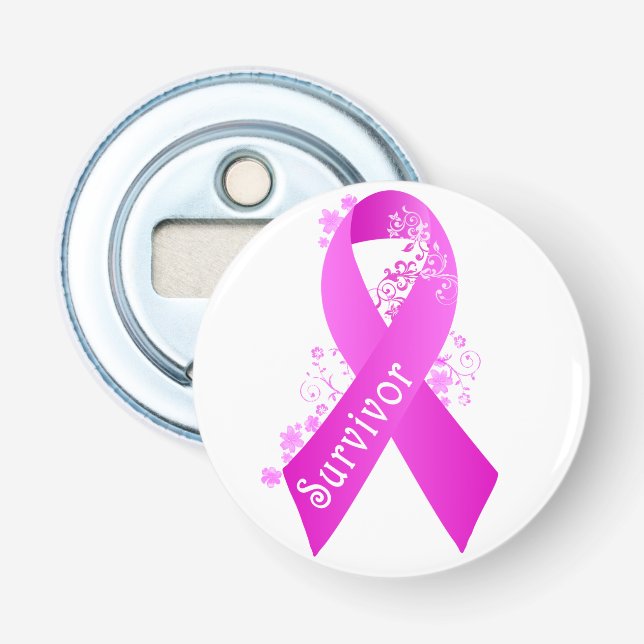Breast Cancer Survivor Bottle Opener (Front)