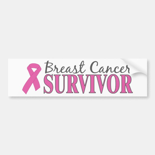 Breast Cancer Survivor Bumper Sticker (Front)