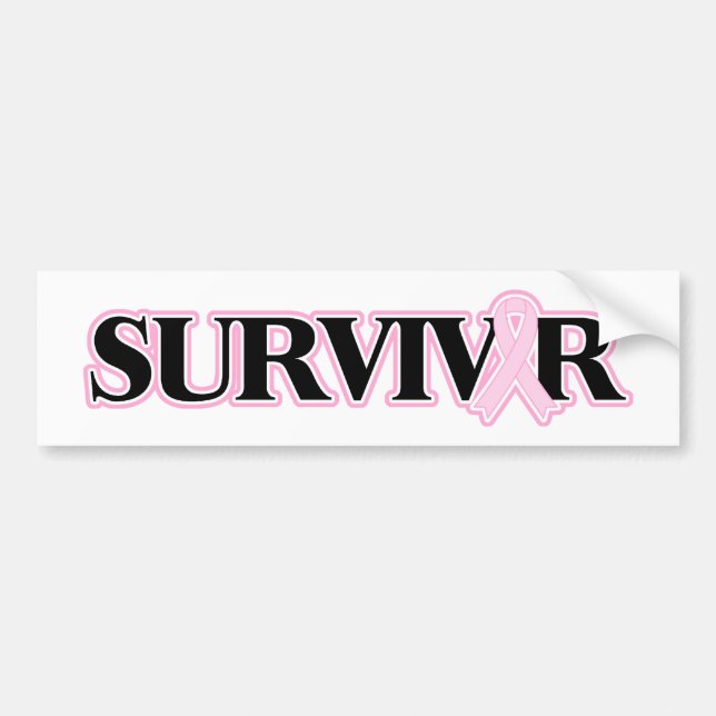 Breast Cancer Survivor Bumper Sticker (Front)