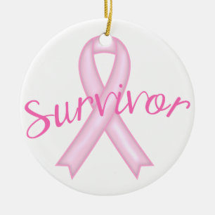 Breast Cancer Survivor Ceramic Ornament