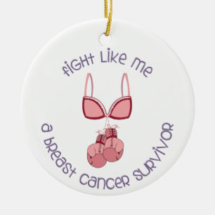 Breast Cancer Survivor Ceramic Ornament