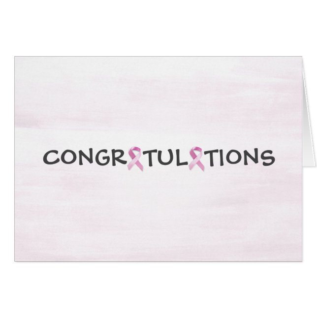 Breast Cancer Survivor Congratulations (Front Horizontal)