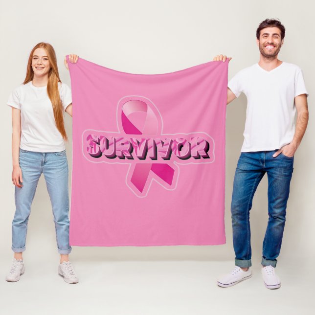 Breast Cancer Survivor Fleece Blanket (In Situ)