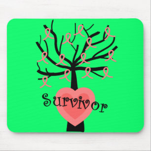 Breast Cancer Survivor Gifts--Unique Tree Design Mouse Pad