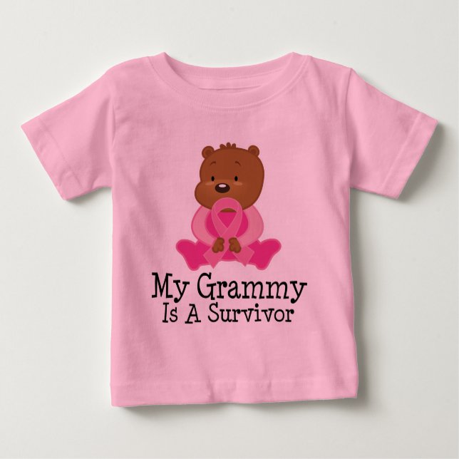 Breast Cancer Survivor Grammy Baby T-Shirt (Front)