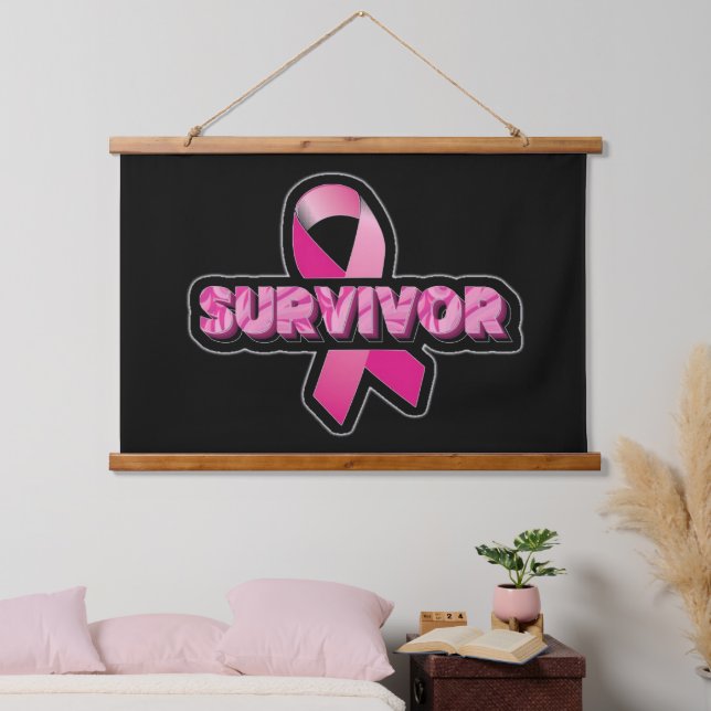 Breast Cancer Survivor Hanging Tapestry (Bedroom)