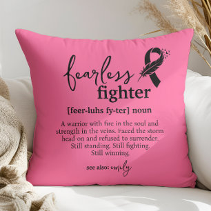 Breast Cancer Survivor Journey Pink Cushion