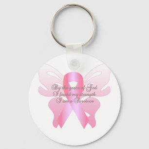 Breast Cancer Survivor Key Ring
