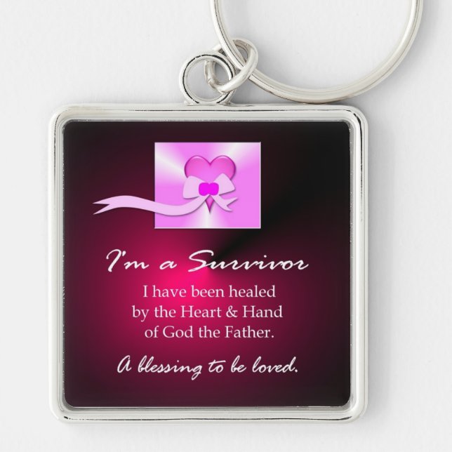 Breast Cancer Survivor Key Ring (Front)