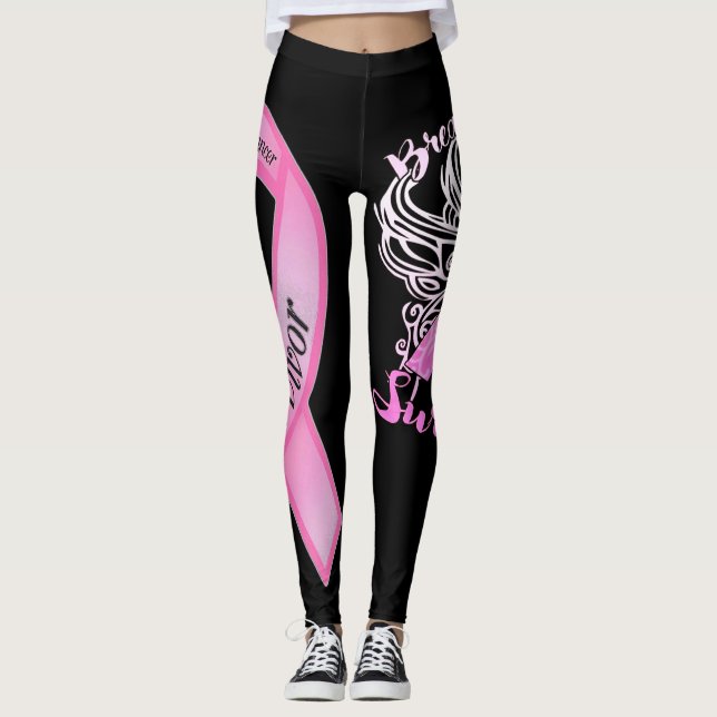 Breast Cancer Survivor Leggings (Front)