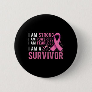 Breast Cancer Survivor Month Support Breast Cancer 6 Cm Round Badge