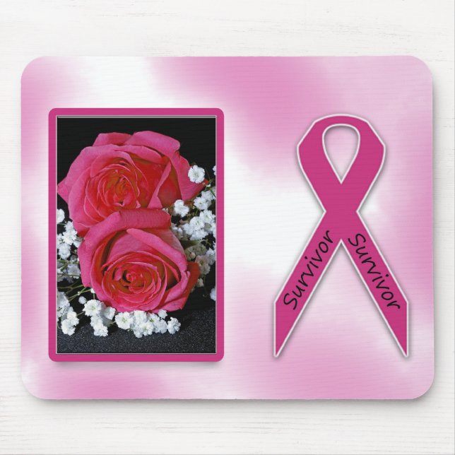 Breast Cancer Survivor Mouse Pad (Front)